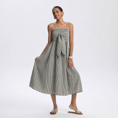 olive green gingham dress Hadley Olive Gingham Dress