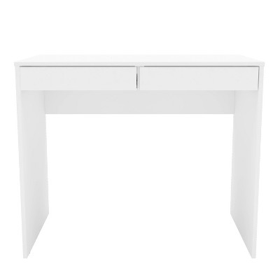 Crimson 2 Drawer Compact Student Desk White - Chique