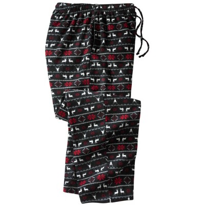 Kingsize Men's Big & Tall Microfleece Pajama Pants - Xl, Snowflake : Target