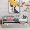 NicBex Twin Size Metal Daybed, Modern Sofa Bed Frame with Adjustable Trundle and LED for Bedroom, Living Room - 2 of 4