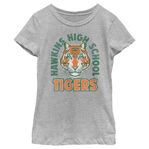 Girl's Stranger Things Retro Hawkins High School Tigers T-Shirt - 1 of 4