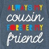 Boys' - Instant Message - Always My Cousin Short Sleeve Graphic T-Shirt - 2 of 4