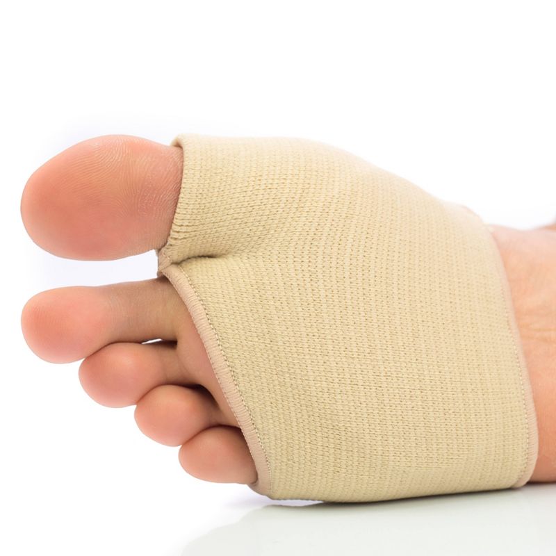 ZenToes Metatarsal Gel Pads for Ball of Foot Pain - Beige - M - 1 Pair, 4 of 17