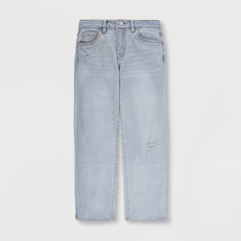 Levi's® Girls' Mid-rise Wide Leg Jeans - Light Wash 12 : Target