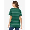 Woman Within Perfect Printed Short-Sleeve V-Neck Tee - 3 of 4