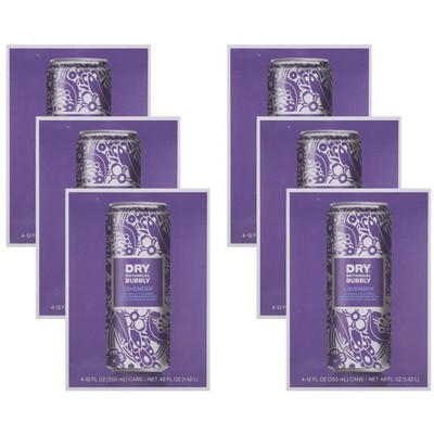 Dry Botanical Bubbly Lavender Dry Sparkling Soda 4 Pack - Case of 6/48 fo