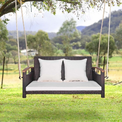 Hanging deals loveseat swing