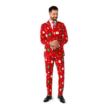 OppoSuits Men's Christmas Suit - Festivity Red