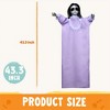 Joyfy 43’’ Halloween Decoration Hanging Doll Ghost, Purple Dress Creepy Doll Skeleton with Scary Expressions for Halloween Indoor Outdoor Decor - 4 of 4