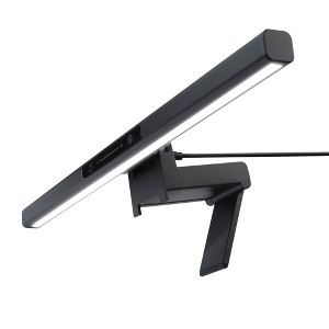 Insten PC Computer Monitor LED Light, No Glare, Touch Sensor with Slide Step-less Dimming Control, 3 Switchable Light Modes, Black, 18 Inch - 1 of 4