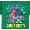 Boys' - Trolls - Poppy and Branch Music Obsessed Short Sleeve Graphic T-Shirt - 2 of 4