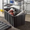 38gal Heavy Duty Storage Tote Black - Brightroom™ - 2 of 3