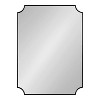 Kate and Laurel Healey Scalloped MDF Scallop Mirror, 22x30, Black - 4 of 4