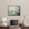 Art Remedy Two birds and a blossom branch II Rustic Chic Farmhouse Wall Art Framed - 2 of 4