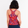 Calypsa Women's Plus Size Maya Tankini Swim Top WIth Removable Cups - 4 of 4