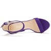 Allegra K Women's Open Toe Platform High Block Heel Ankle Strap Sandals - 4 of 4