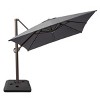Crestlive Products 10'x 13' Patio cantilever Umbrella with Base Set High-strength Aluminum Pole with 360°Rotation 5 Heights Adjustable - 2 of 4