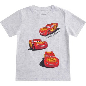 Disney Cars Lightning McQueen Boys Short Sleeve T-Shirt for Toddler and Big Kids - 1 of 4