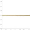 Black Bow Jewelry 1.3mm, 14k Yellow Gold, Solid Franco Chain Bracelet - 4 of 4