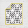Bacati - Ikat Dots Giraffe Yellow Grey Muslin Neutral 3 pc Crib Set - 3 of 4