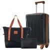 Cesicia 20" Hardshell Luggage Sets, 3 Piece Carry-on Suitcases with Wheels, TSA Lock Women - 2 of 4
