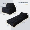 Folding Sofa Bed, Convertible Sleeper Chair with Pillow Foldable Mattress with Back Support, Portable Fold Out Chair Bed Comfy Floor Sofa Lounge - 2 of 4