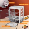 WeChef 15" 3-Tier Commercial Countertop Food Warme Food Heater Stainless Steel for Buffet Restaurant Pizza Display Case - 4 of 4