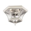 Livex Lighting Monterey/Georgetown 3 - Light Flush Mount in  Brushed Nickel - 2 of 4