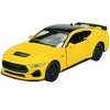 2024 Ford Mustang GT 5.0 Yellow with Black Top "NEX Models" Series 1/25 Diecast Model Car by Welly - 2 of 4