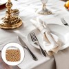 Unique Bargains Napkin Rings Rattan Metal Brown 1 Pc - 2 of 3
