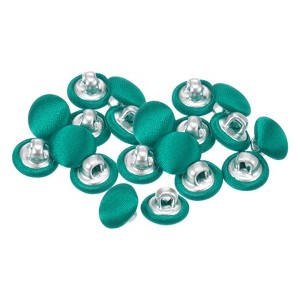 Unique Bargains Cloth Covered Aluminum Sewing Buttons 20 Pcs - 1 of 4