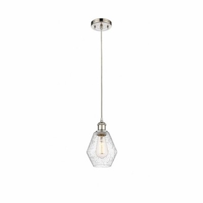Cindyrella - 1 Light Cord Hung Mini Pendant In Industrial Style-10 Inches Tall and 6 Inches Wide