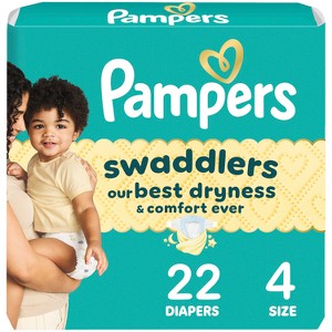 Pampers Swaddlers Sensitive Disposable Diapers - (Select Size and Count) - 1 of 4