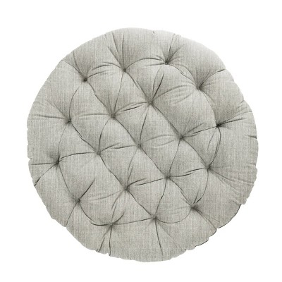 Sunbrella Indoor Outdoor Papasan Cushion Canvas Granite - Sorra Home 