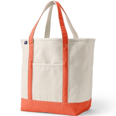 Lands' End Open Top Canvas Tote Bag