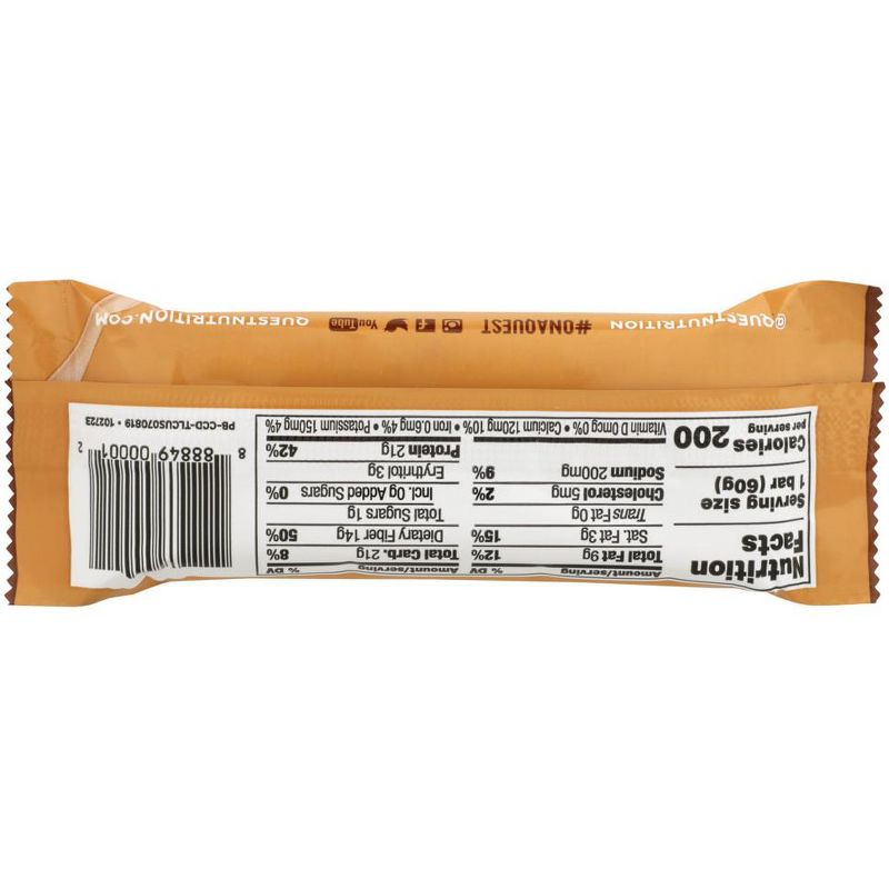 Quest Chocolate Chip Cookie Dough Protein Bar - Case of 12/2.12 oz, 3 of 8