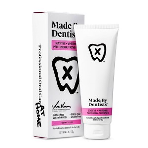Made By Dentists Sensitive + Whitening Toothpaste - Fluoride Anticavity Toothpaste - Fresh Mint Flavor - 4.2oz - 1 of 4