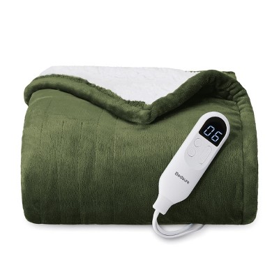 Bedsure | Electric Heated Blanket Soft & Washable Solid Flanne