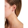 Adornia 14k Gold Plated Bezeled Ear Climber Earrings - 2 of 3