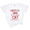 Simply Sage Market Land Of The Free Cherries Garment Dyed Tee - 2 of 4