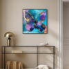 Art Remedy Jewel Toned Butterfly Colorful buterfly and flowers wall art Framed - 2 of 4