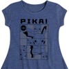 Girls' - Pokémon - Pika Squares Fit & Flair Cap Sleeve Dress - 2 of 3