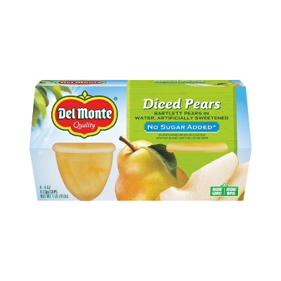 Del Monte Diced Pears - 4ct