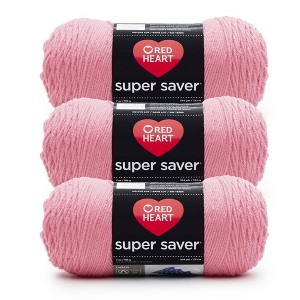 Red Heart Super Saver Yarn 24 Pack-Perfect Pink - 1 of 4