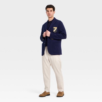 Мужские пиджаки Houston White Men's Crested Knit Blazer - Navy Blue S — фото 2