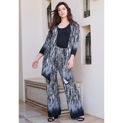 Roaman's Ultra Drape Pull-On Pant