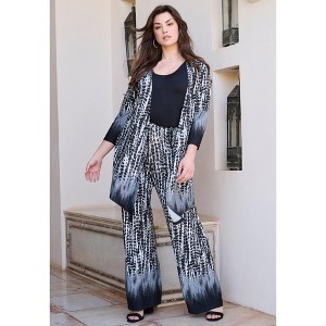 Roaman's Ultra Drape Pull-On Pant - 1 of 2