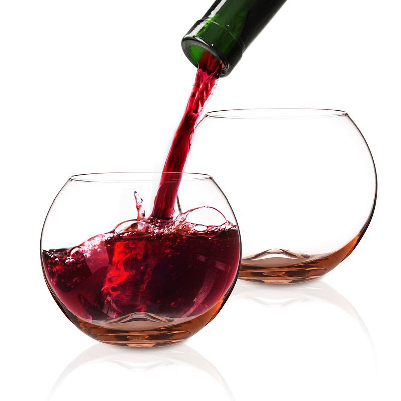 Berkware Sparkling Colored Stemless Wine Glass (19oz), 1 of 12