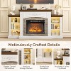 VINGLI 70'' Fireplace TV Stand for 80 inch TVs, Electric Fireplace with Mantel, Modern Entertainment Center with LED - 3 of 4