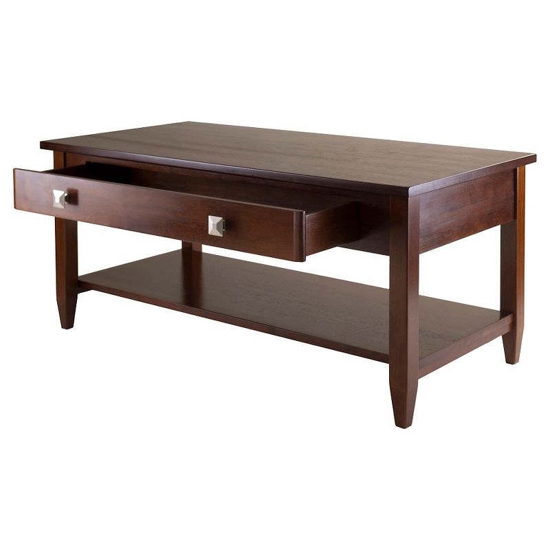 Richmond Coffee Table with Tapered Leg Walnut Finish - Winsome, 3 of 6
